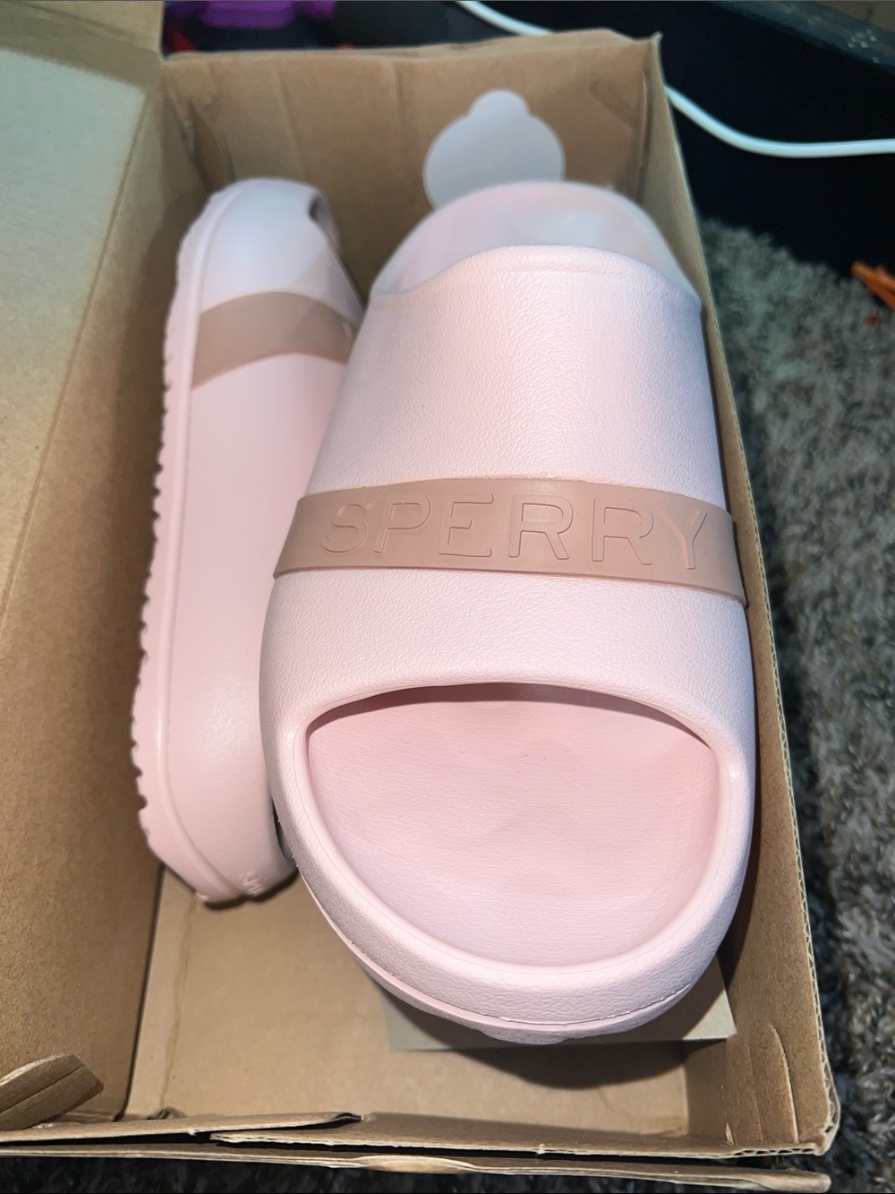 Sperry Women's Light Pink Slide Sandals